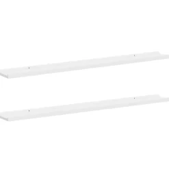 vidaXL Estantes de pared 2 unidades 100x9x3 cm Blanco Discount