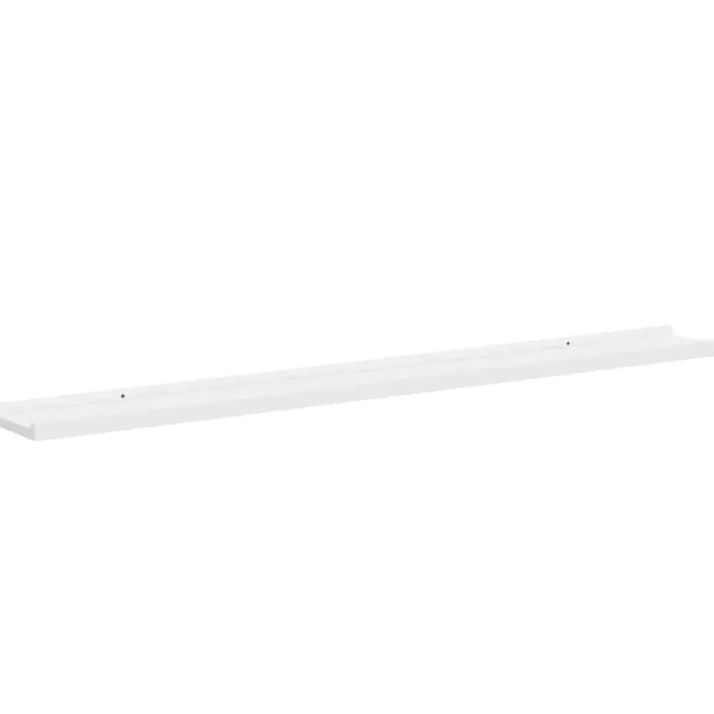 vidaXL Estantes de pared 2 unidades 100x9x3 cm Blanco Discount