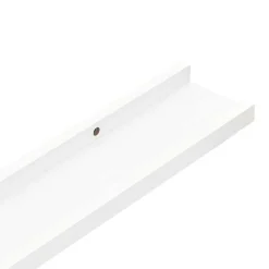 vidaXL Estantes de pared 2 unidades 100x9x3 cm Blanco Discount