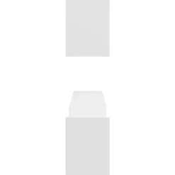 vidaXL Estantes de pared 2 uds madera contrachapada 100x15x20cm Blanco Outlet