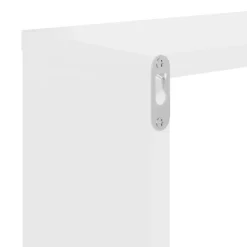 vidaXL Estantes de pared 2 uds madera contrachapada 100x15x20cm Blanco Outlet