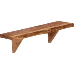 vidaXL Estantes de pared 2 uds madera maciza de acacia 60x20x18 cm Discount