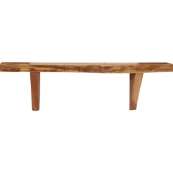 vidaXL Estantes de pared 2 uds madera maciza de acacia 60x20x18 cm Discount