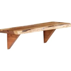 vidaXL Estantes de pared 2 uds madera maciza de acacia 60x20x18 cm Discount