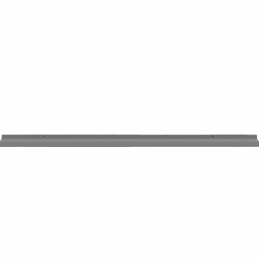 vidaXL Estantes de pared 2 unidades 100x9x3 cm Gris New