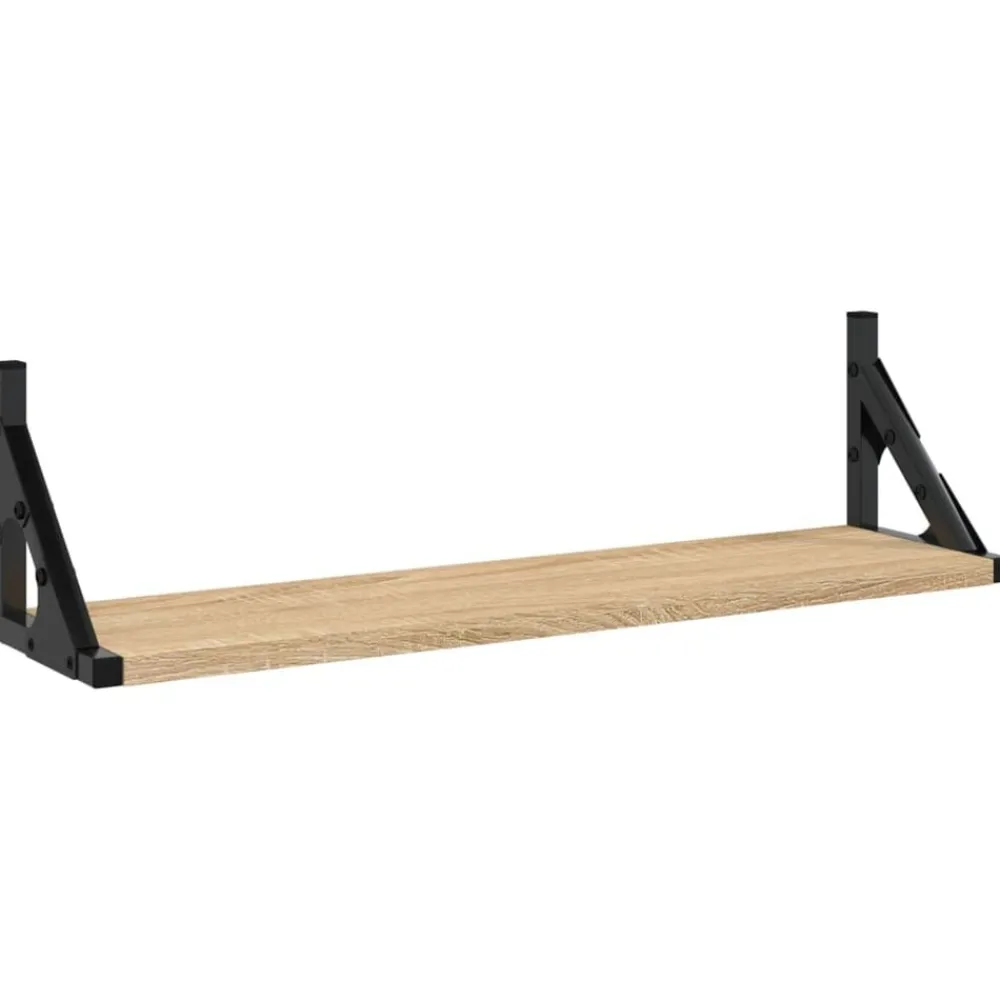 vidaXL Estanterías-Estantes de pared 2 unidades 60x15x15,5 cm