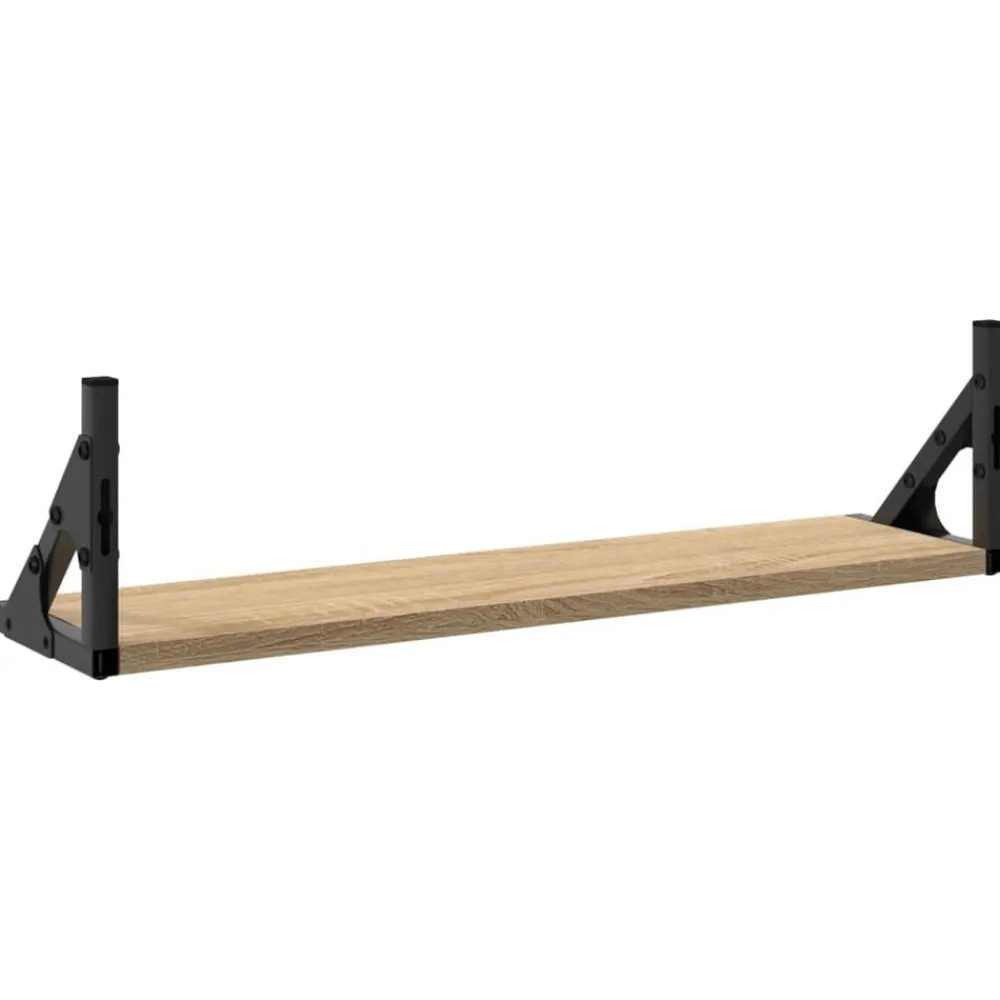 vidaXL Estanterías-Estantes de pared 2 unidades 60x15x15,5 cm