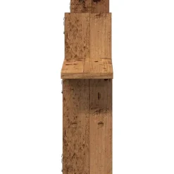 vidaXL Estantes de pared 2 uds madera ingeniería envejecida 38x12x38cm Madera antigua Online