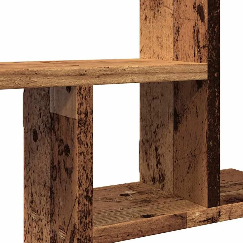 vidaXL Estantes de pared 2 uds madera ingeniería envejecida 38x12x38cm Madera antigua Online