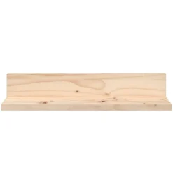 vidaXL Estanterías-Estantes de pared 2 uds madera maciza de pino 50x11x9 cm