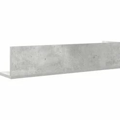 vidaXL Estantes de pared 2 uds madera gris hormigón 75x16,5x16,5 cm Gris hormigón Online