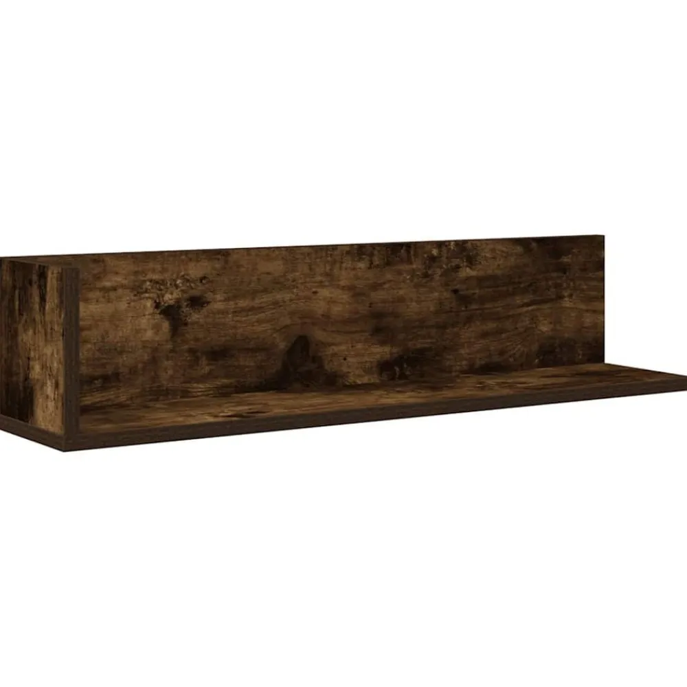 vidaXL Estanterías-Estantes de pared 2 uds madera 75x16,5x16,5 cm