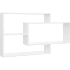 vidaXL Estanterías-Estantes de pared de madera contrachapada 104x20x58,5 cm