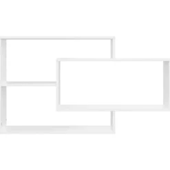 vidaXL Estanterías-Estantes de pared de madera contrachapada 104x20x58,5 cm