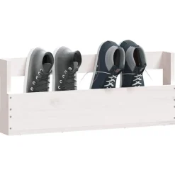 vidaXL Productos Del Hogar-Estantes de zapatos de pared 2 uds madera pino 59x9x23cm