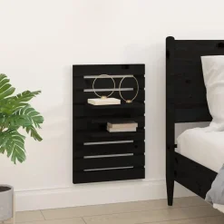 vidaXL Estanterías-Estantes mesitas de pared 2 uds madera maciza de pino