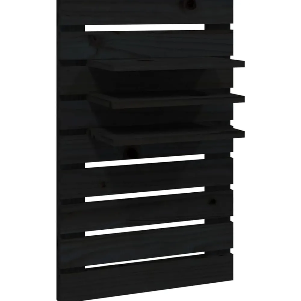 vidaXL Estanterías-Estantes mesitas de pared 2 uds madera maciza de pino