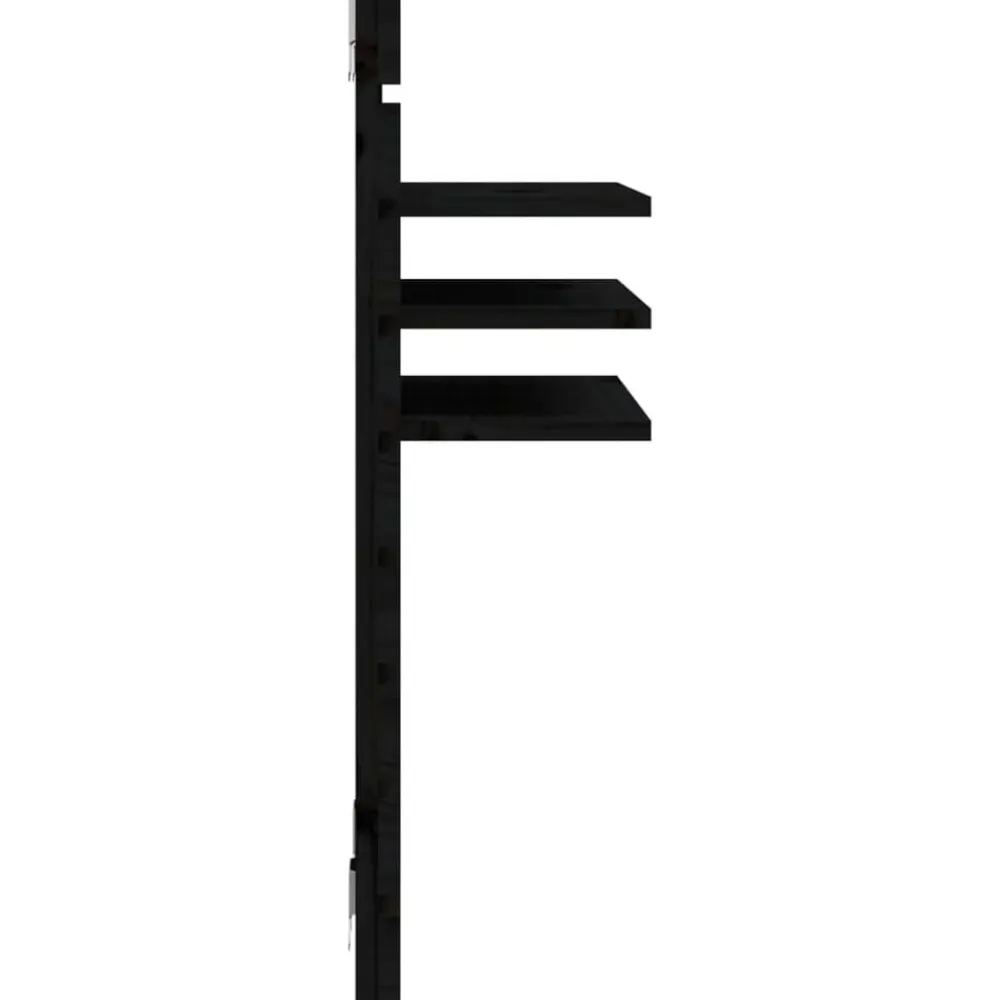 vidaXL Estanterías-Estantes mesitas de pared 2 uds madera maciza de pino