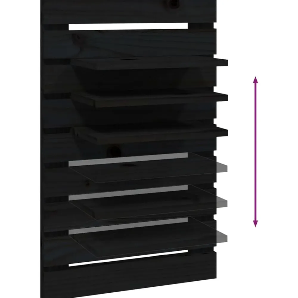 vidaXL Estanterías-Estantes mesitas de pared 2 uds madera maciza de pino