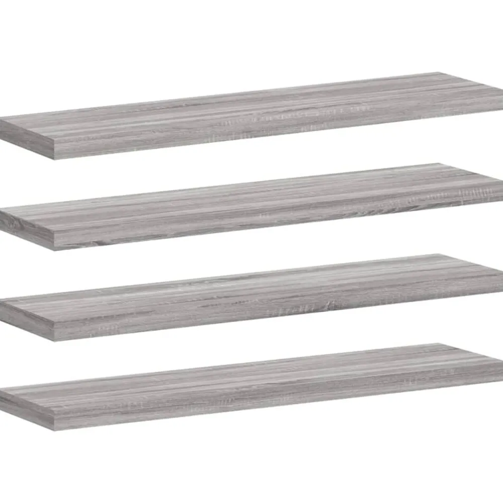 vidaXL Estantes pared 2 uds madera ingeniería 40x10x1,5 cm Gris sonoma Clearance