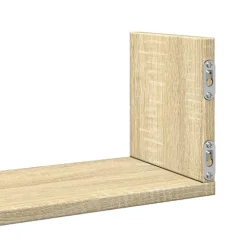 vidaXL Estanterías-Estantes pared 2 uds madera ingeniería 58x18x18 cm
