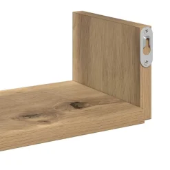 vidaXL Estantes pared 3 unidades madera ingeniería Roble artisan Outlet