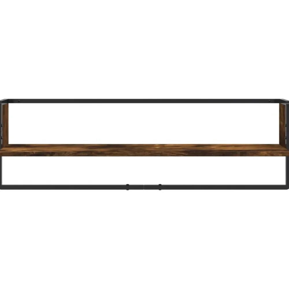 vidaXL Estanterías-Estantes pared barras 6 pzas madera de ingeniería