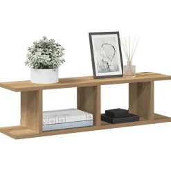 vidaXL Estantes pared 2uds madera ingeniería roble artisian 75x18x20cm Roble artisan Hot