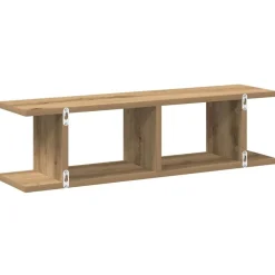 vidaXL Estantes pared 2uds madera ingeniería roble artisian 75x18x20cm Roble artisan Hot