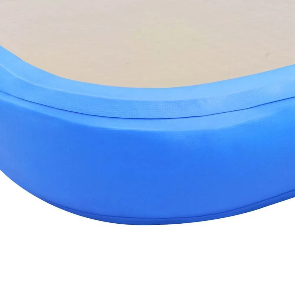 vidaXL Esterilla inflable de gimnasia con bomba 300x100x10 cm PVC Azul New