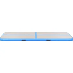 vidaXL Esterilla inflable de gimnasia con bomba 300x100x10 cm PVC Azul New