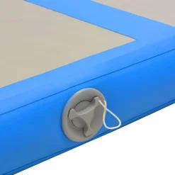 vidaXL Esterilla inflable de gimnasia con bomba 300x100x10 cm PVC Azul New