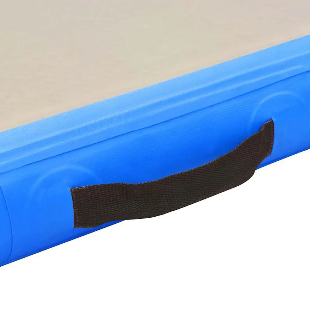 vidaXL Esterilla inflable de gimnasia con bomba 300x100x10 cm PVC Azul New