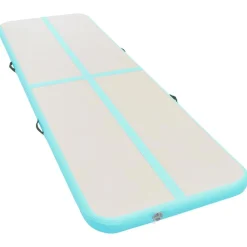 vidaXL Fitness Y Musculación-Esterilla inflable de gimnasia y bomba 300x100x10 cm PVC