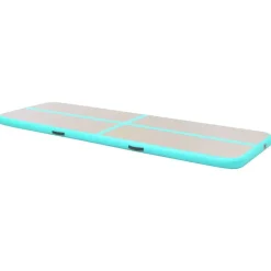 vidaXL Fitness Y Musculación-Esterilla inflable de gimnasia y bomba 300x100x10 cm PVC