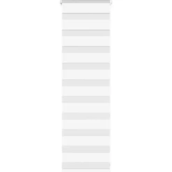 vidaXL Estor cebra 40x100 cm tejido ancho 35,9 cm poliéster Blanco Online