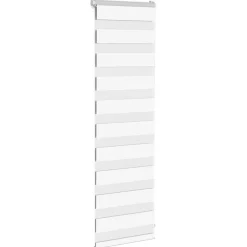 vidaXL Estor cebra 40x100 cm tejido ancho 35,9 cm poliéster Blanco Online