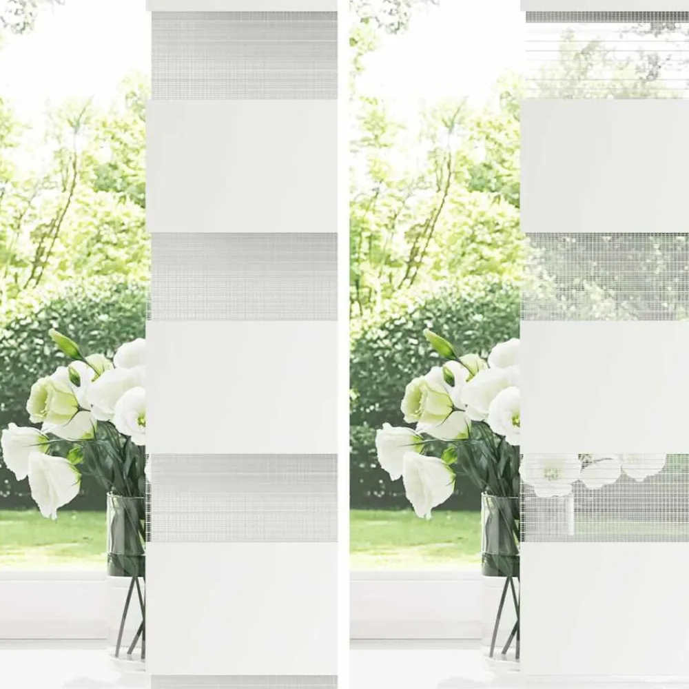 vidaXL Estor cebra 40x100 cm tejido ancho 35,9 cm poliéster Blanco Online