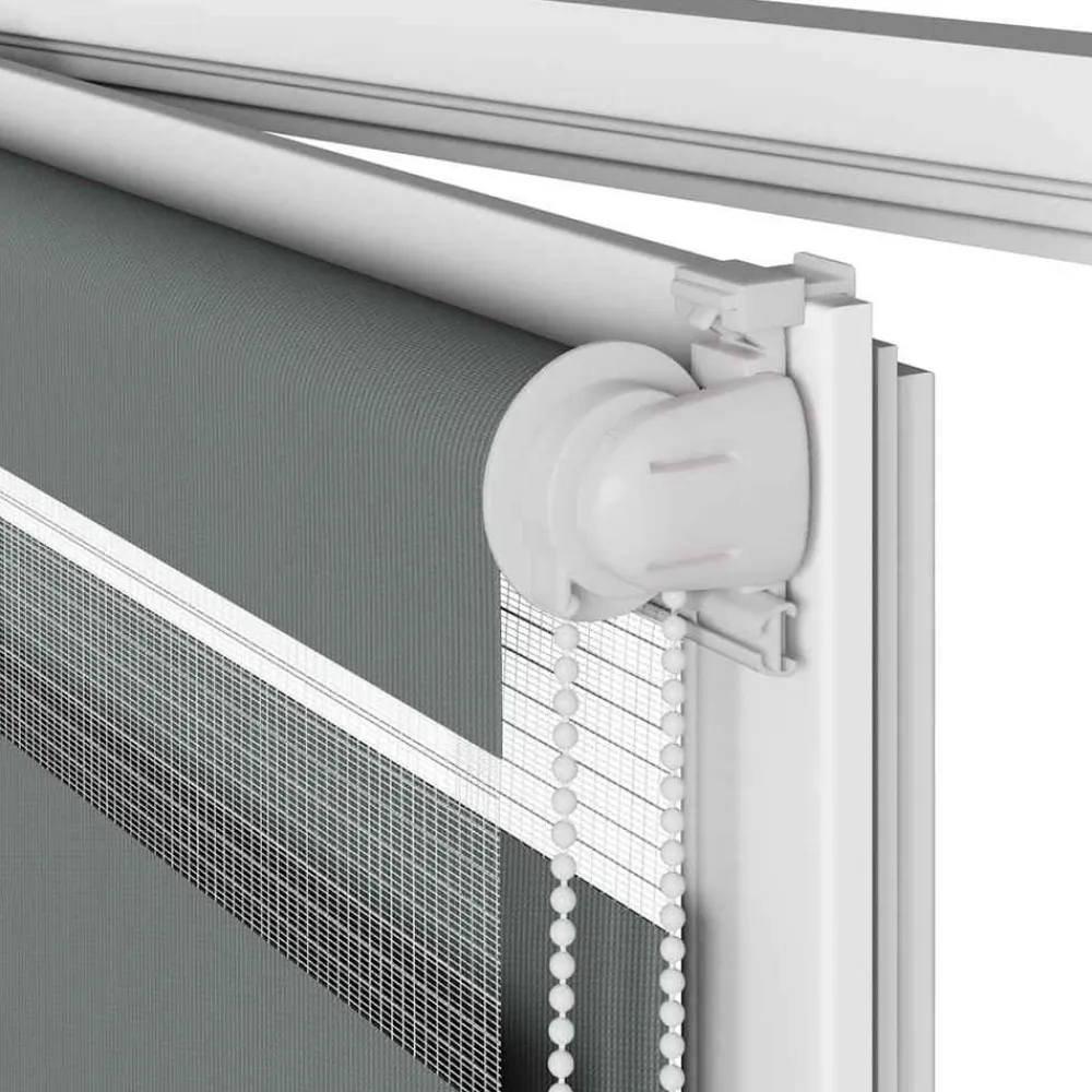 vidaXL Decoración-Estor cebra 40x100cm tejido ancho 35,9 cm poliéster