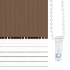 vidaXL Estor cebra marrón 40x100 cm tejido ancho 35,9 cm poliéster Marr&oacute;n Hot