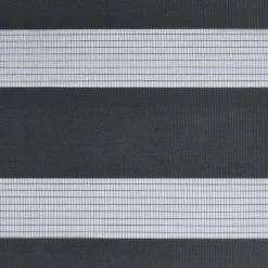 vidaXL Estor cebra 40x100 cm tejido ancho 35,9 cm poliéster Negro New