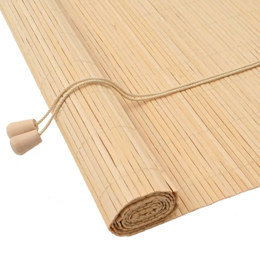 vidaXL Estor enrollable con cortinas eza 60 x 160 cm Bambú Natural Best