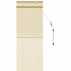 vidaXL Estor enrollable con cortinas eza 60 x 160 cm Bambú Natural Best