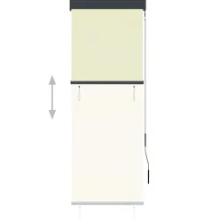 vidaXL Decoración-Estor enrollable de exterior color 60x250 cm