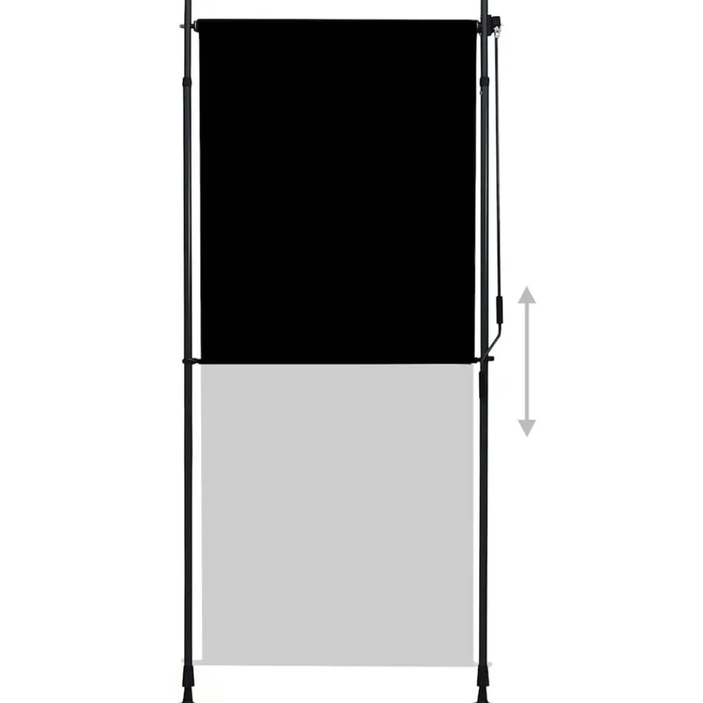 vidaXL Estor enrollable de exterior gris 100x270 cm Antracita Best
