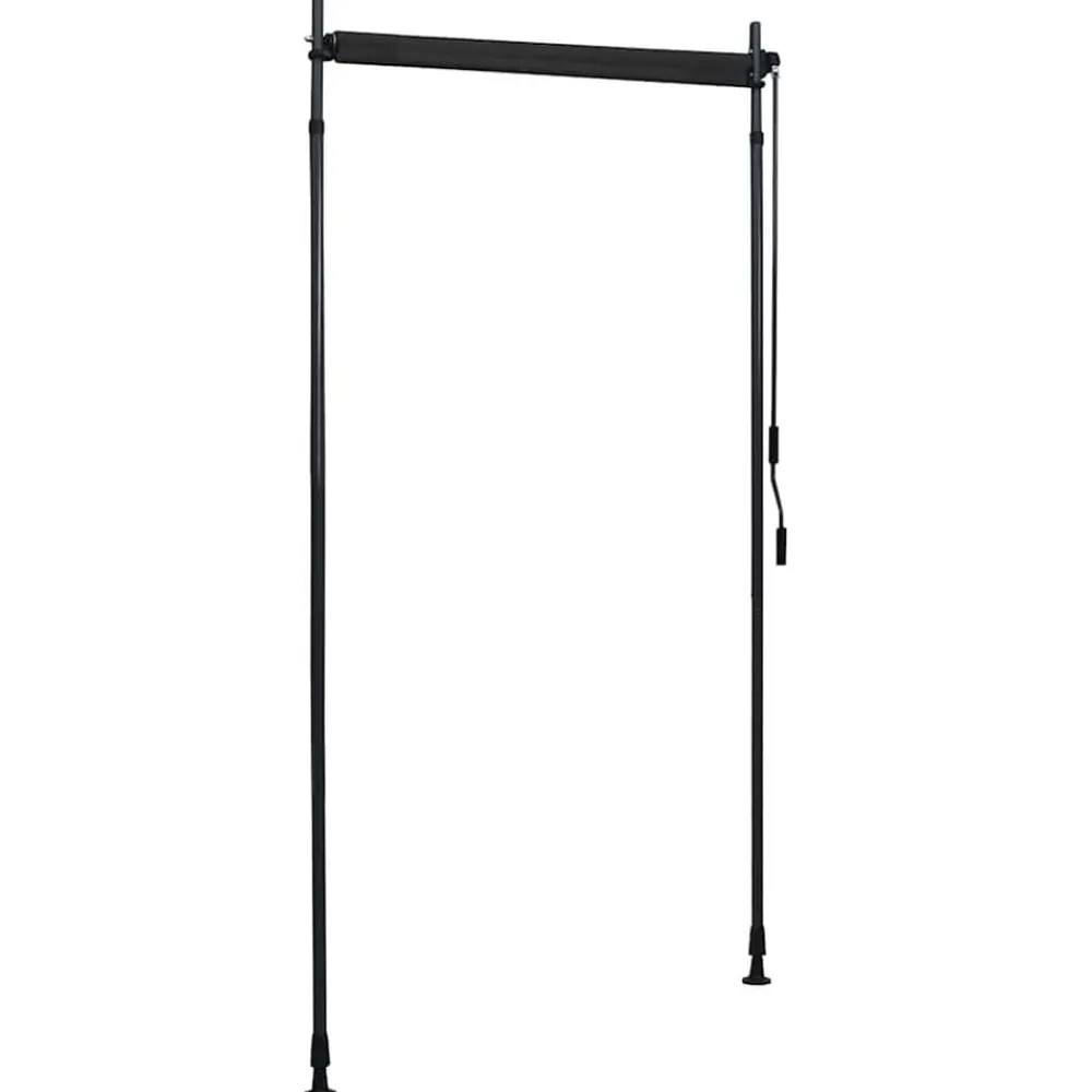 vidaXL Estor enrollable de exterior gris 100x270 cm Antracita Best