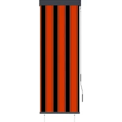 vidaXL Decoración-Estor enrollable de exterior naranja y marrón 60x250 cm