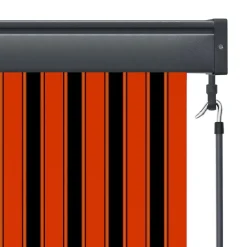 vidaXL Decoración-Estor enrollable de exterior naranja y marrón 60x250 cm