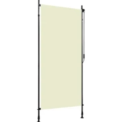 vidaXL Estor enrollable de exterior color 100x270 cm Crema Online