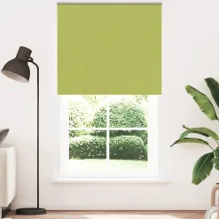 vidaXL Decoración-Estor Enrollable Opaco hojas verde 130x230cm Tela Ancho 126,6cm